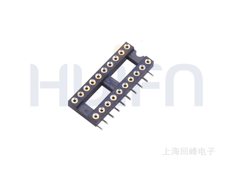 2.54MM H=3.0 15.24排间距 圆孔IC母座