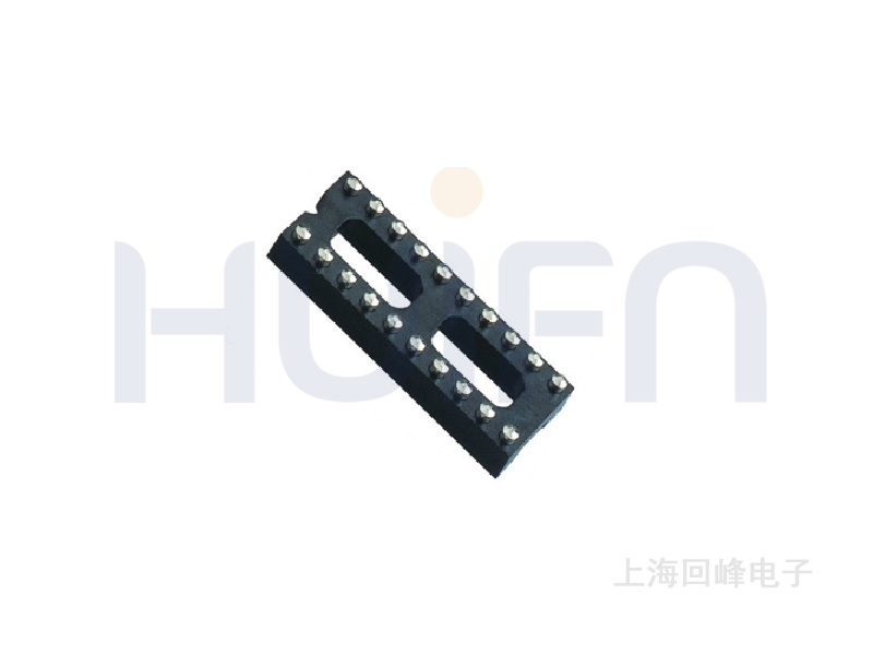 2.54MM H=3.0 7.62排间距 20P 圆孔IC母座