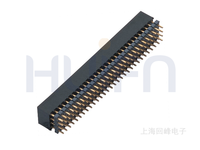 2.0 排母 4*30P 180° PA9T黑色 H=9.35 连接器